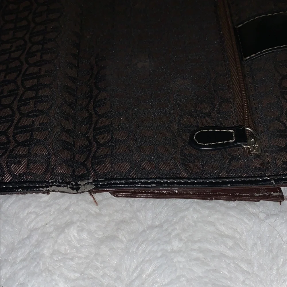 Giani Bernini Brown and Black Logo Wallet